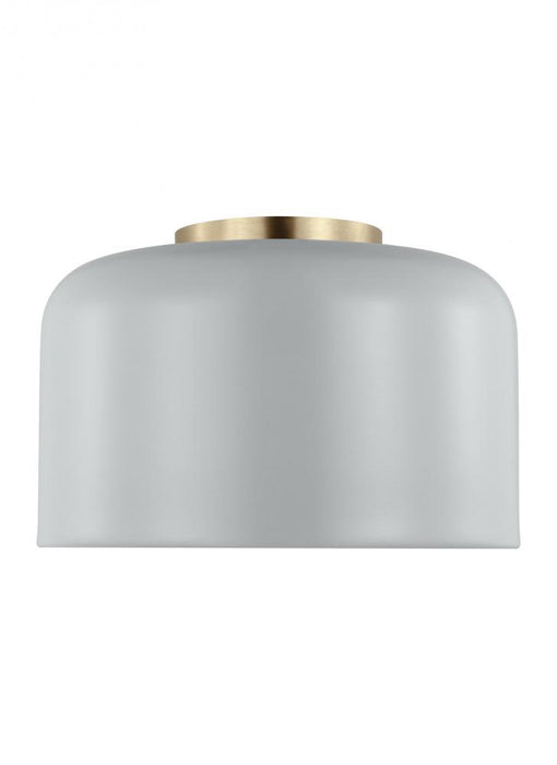 Visual Comfort & Co. Studio Collection Malone transitional 1-light LED indoor dimmable small ceiling flush mount in matte grey finish with