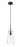 1 Light Pendant | 7508P-MB