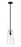 1 Light Pendant | 7508P-ROD-MB