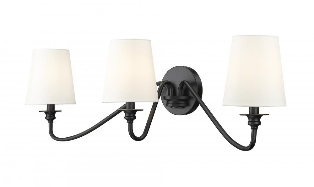 3 Light Wall Sconce | 7509-3S-MB