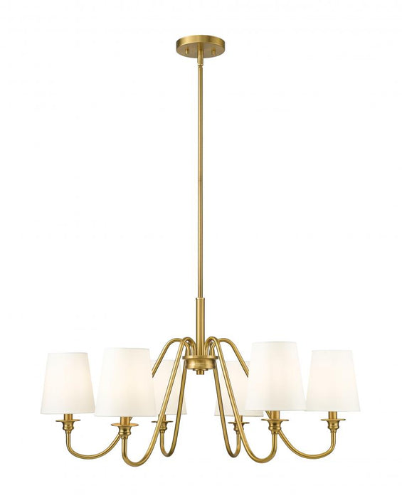 6 Light Chandelier | 7509-6-32MGLD