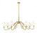 8 Light Chandelier | 7509-8-60MGLD