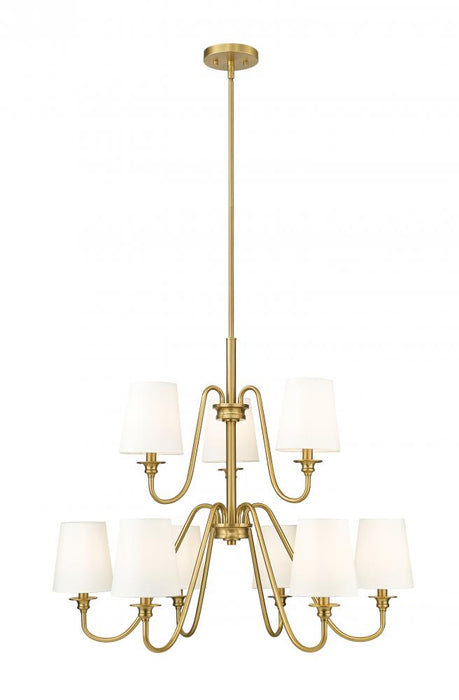 9 Light Chandelier | 7509-9-32MGLD