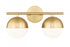 2 Light Vanity | 7517-2V-MGLD