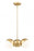 3 Light Chandelier | 7517-3MGLD