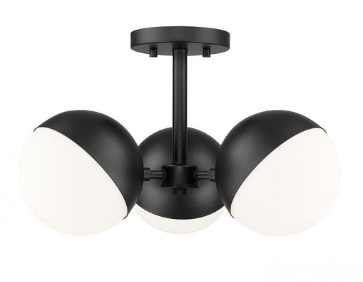 3 Light Semi Flush Mount | 7517-3SF-MB
