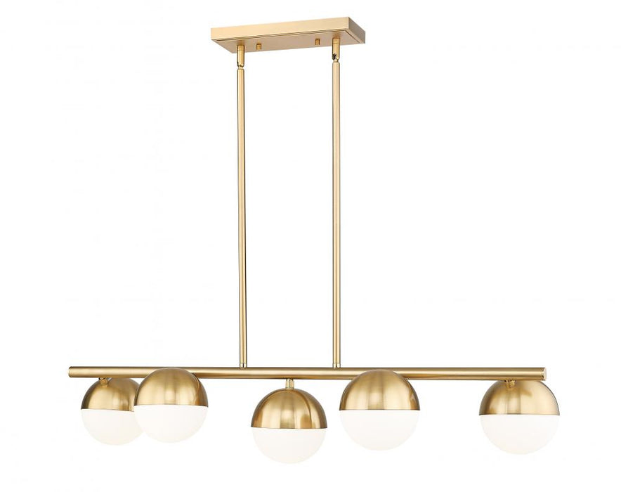 5 Light Linear Chandelier | 7517-5L-MGLD