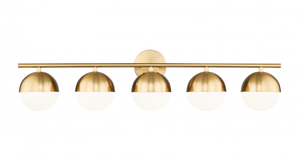 5 Light Vanity | 7517-5V-MGLD