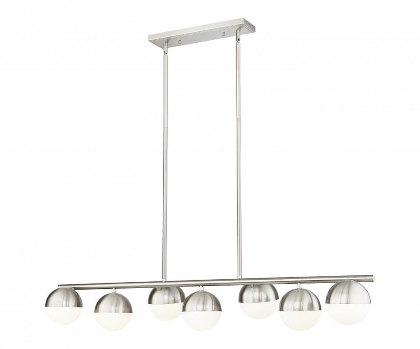 7 Light Linear Chandelier | 7517-7L-BN