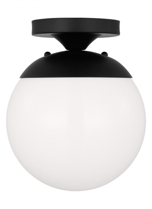 Leo - Hanging Globe One Light Wall / Ceiling Semi-flush Mount With White Glass | 7518EN3-112
