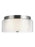 Elmwood Park Traditional 2-light Led Indoor Dimmable Ceiling Semi- Flush Mount In Brushed Nickel Silv | 7537302EN3-962
