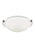 Generation Lighting Clip Ceiling transitional 2-light indoor dimmable flush mount in brushed nickel silver finish with s