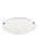 Generation Lighting Clip Ceiling transitional 3-light indoor dimmable flush mount in brushed nickel silver finish with s