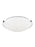 Generation Lighting Clip Ceiling transitional 2-light LED large indoor dimmable flush mount in brushed nickel silver fin