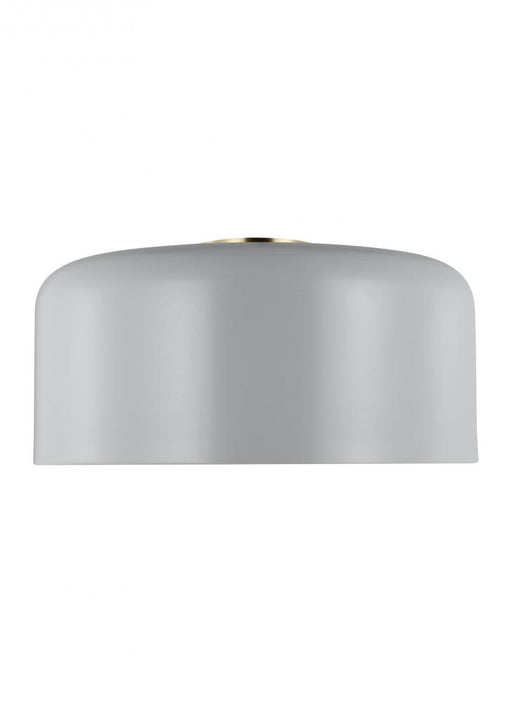 Visual Comfort & Co. Studio Collection Malone transitional 1-light indoor dimmable large ceiling flush mount in matte grey finish with matt