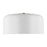 Visual Comfort & Co. Studio Collection Malone transitional 1-light LED indoor dimmable large ceiling flush mount in matte white finish with