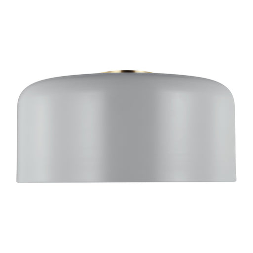 Visual Comfort & Co. Studio Collection Malone transitional 1-light LED indoor dimmable large ceiling flush mount in matte grey finish with