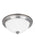 Generation Lighting Geary transitional 1-light indoor dimmable ceiling flush mount fixture in brushed nickel silver fini