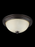 Generation Lighting Geary transitional 2-light indoor dimmable ceiling flush mount fixture in bronze finish with amber s