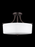 Generation Lighting Canfield modern 3-light indoor dimmable ceiling semi-flush mount in bronze finish with etched white