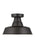 Visual Comfort & Co. Studio Collection Barn Light traditional 1-light outdoor exterior Dark Sky compliant ceiling flush mount in antique br