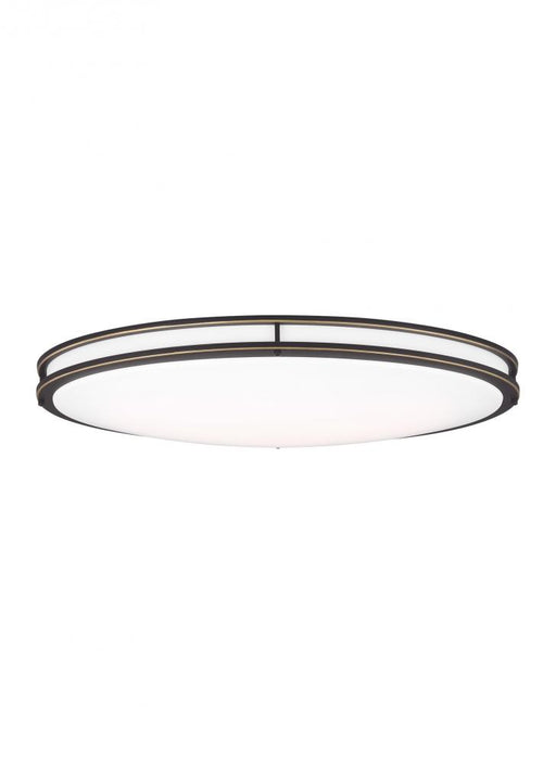 Generation Lighting Mahone traditional dimmable indoor large LED oval 1-light flush mount ceiling fixture in an antique