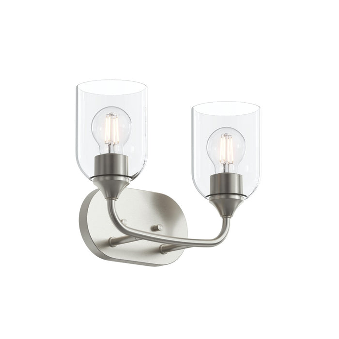 Ilia 2-light Bath Vanity With Clear Glass Shade | P300572-009