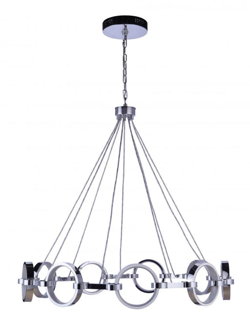 Craftmade Context 9 Light LED Chandelier in Chrome