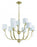 Craftmade Fortuna 9 Light Chandelier in Satin Brass