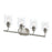 Reines Four-light Bath Vanity With Clear Glass Shades | P300568-009
