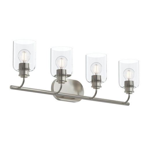 Reines Four-light Bath Vanity With Clear Glass Shades | P300568-009