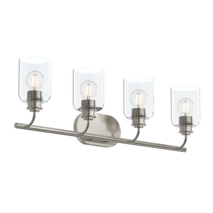 Reines Four-light Bath Vanity With Clear Glass Shades | P300568-009