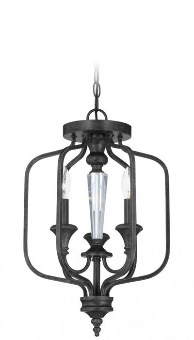 Craftmade Boulevard 3 Light Convertible Semi Flush/Pendant in Mocha Bronze/Silver Accents