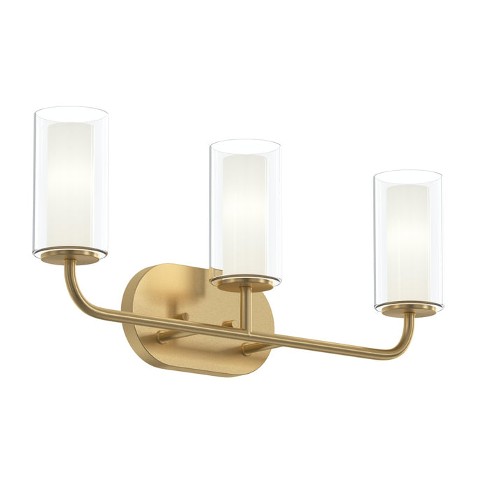 Mack Three-light Vanity Light With Layered Glass Shades | P300576-191