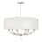 Crystorama Mirage 6 Light Polished Nickel Drum Shade Chandelier