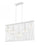 5 Light Linear Chandelier | 801-5L-WH