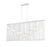 7 Light Linear Chandelier | 801-7L-WH
