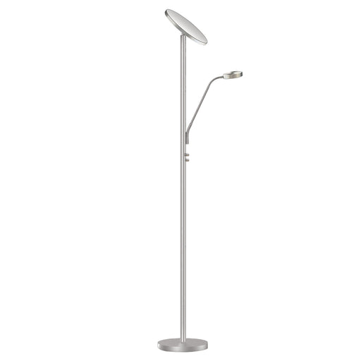 Mother & Son Floor Lamp, Satin Nickel Finish | 801LEDF-SN