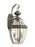 Generation Lighting Lancaster traditional 2-light outdoor exterior wall lantern sconce in antique bronze finish with cle