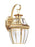 Generation Lighting Lancaster traditional 1-light outdoor exterior large wall lantern sconce in polished brass gold fini