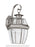Generation Lighting Lancaster traditional 1-light outdoor exterior large wall lantern sconce in antique brushed nickel s