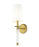 1 Light Wall Sconce | 808-1S-RB-WH