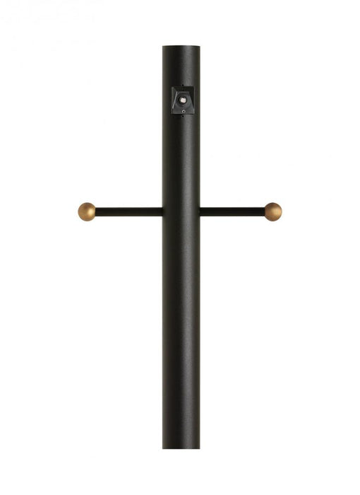Generation Lighting Outdoor Posts traditional -light outdoor exterior aluminum post with ladder rest and photo cell in b
