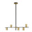 5 Light Linear Chandelier | 814-5L-MB-OBR
