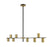 8 Light Linear Chandelier | 814-8L-MB-OBR