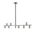 8 Light Linear Chandelier | 814-8L-MB-PN