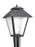 Polycarbonate Outdoor Traditional 1-light Led Outdoor Exterior Post Lantern In Black Finish With Fro | 82065EN3-12