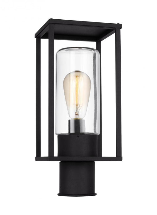 Vado Transitional 1-light Led Outdoor Exterior Post Lantern In Black Finish With Clear Glass Shade | 8231101EN7-12