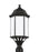 Generation Lighting Sevier traditional 1-light outdoor exterior large post lantern in antique bronze finish with satin e