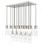 17 Light Linear Chandelier | 824P-17L-BN